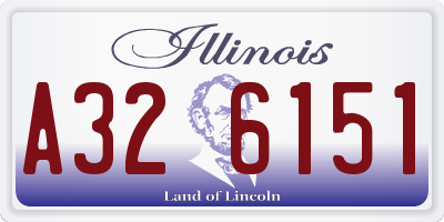 IL license plate A326151