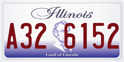 IL license plate A326152