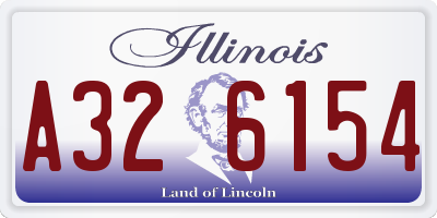IL license plate A326154