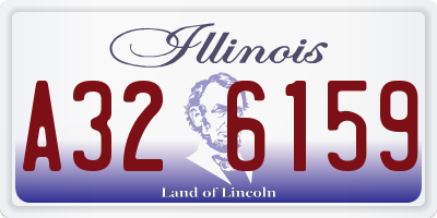 IL license plate A326159