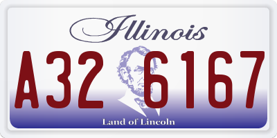 IL license plate A326167