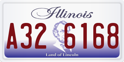 IL license plate A326168