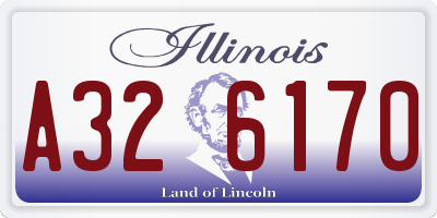IL license plate A326170