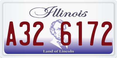 IL license plate A326172