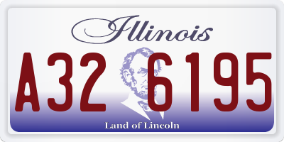 IL license plate A326195