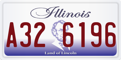IL license plate A326196