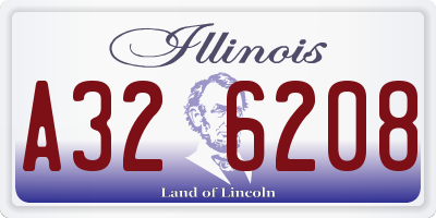 IL license plate A326208