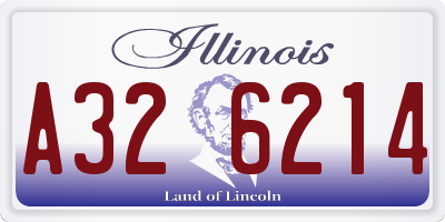 IL license plate A326214