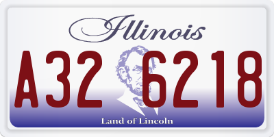 IL license plate A326218