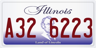 IL license plate A326223