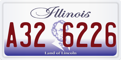 IL license plate A326226