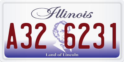 IL license plate A326231