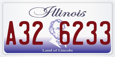 IL license plate A326233
