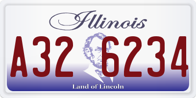 IL license plate A326234