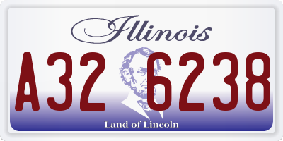 IL license plate A326238