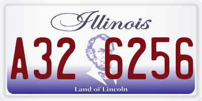 IL license plate A326256