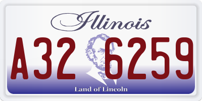 IL license plate A326259