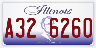 IL license plate A326260