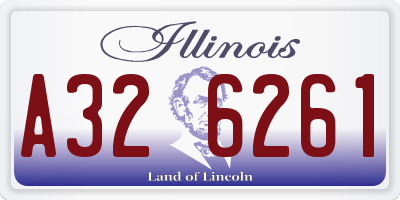 IL license plate A326261