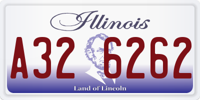 IL license plate A326262