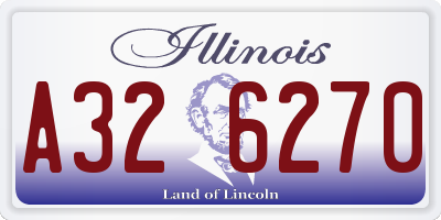 IL license plate A326270