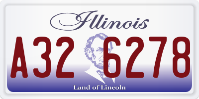 IL license plate A326278