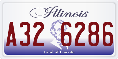 IL license plate A326286