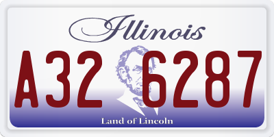 IL license plate A326287
