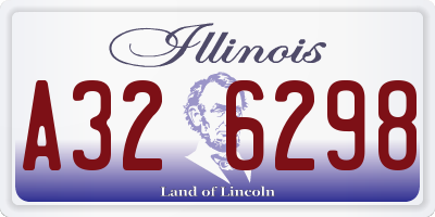 IL license plate A326298