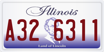 IL license plate A326311