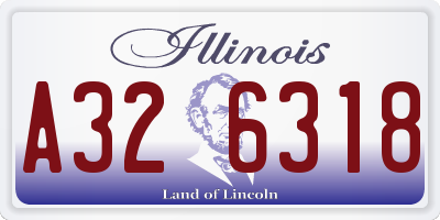 IL license plate A326318