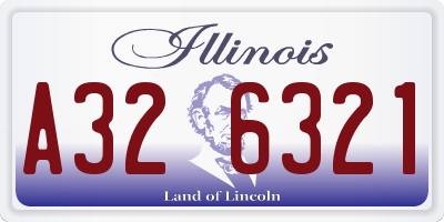 IL license plate A326321
