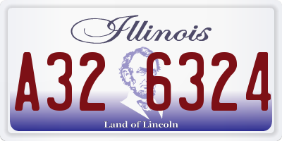 IL license plate A326324