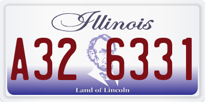 IL license plate A326331
