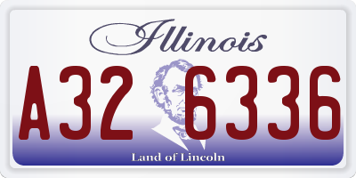 IL license plate A326336