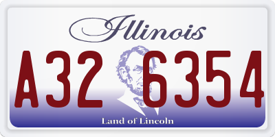 IL license plate A326354
