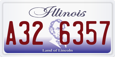 IL license plate A326357