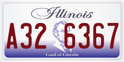 IL license plate A326367