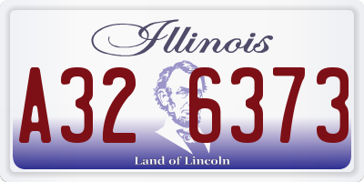 IL license plate A326373