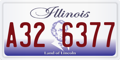 IL license plate A326377