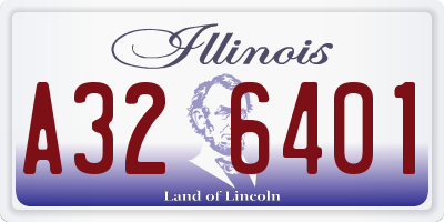 IL license plate A326401
