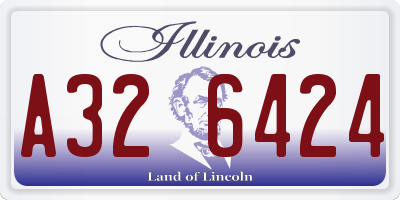 IL license plate A326424
