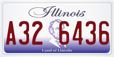 IL license plate A326436