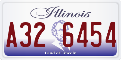 IL license plate A326454