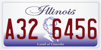 IL license plate A326456