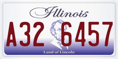 IL license plate A326457