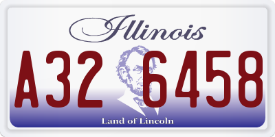 IL license plate A326458