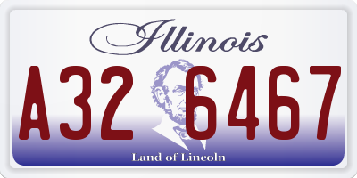 IL license plate A326467