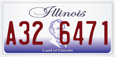 IL license plate A326471