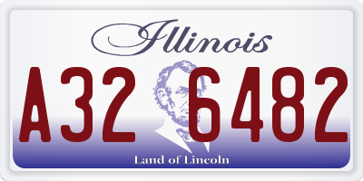 IL license plate A326482